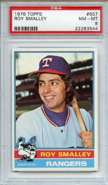 1976 Topps 657 Roy Smalley PSA NM-MT 8