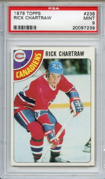 1978 Topps 238 Rick Chartraw PSA MINT 9