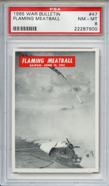 1965 War Bulletin 47 Flaming Meatball PSA NM-MT 8