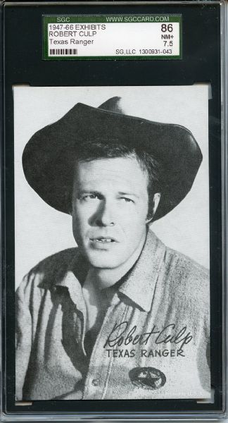 1947-66 Exhibits Robert Culp Texas Ranger SGC NM+ 86 / 7.5