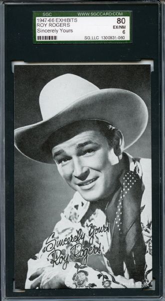 1947-66 Exhibits Roy Rogers Sincerely Yours SGC EX/MT 80 / 6