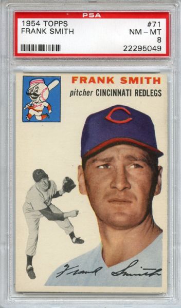 1954 Topps  271 Frank Smith PSA NM-MT 8