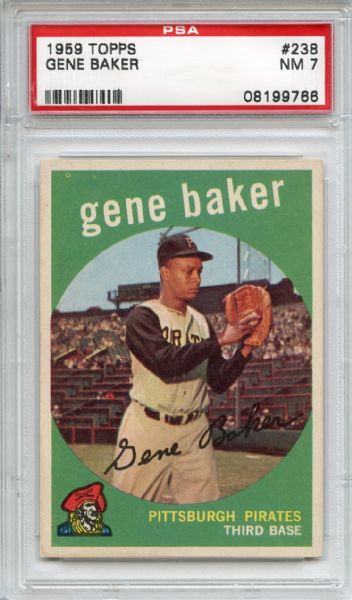 1959 Topps 238 Gene Baker PSA NM 7