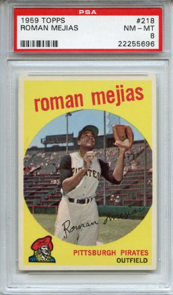 1959 Topps 218 Roman Mejias PSA NM-MT 8