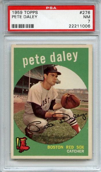 1959 Topps 276 Pete Daley PSA NM 7