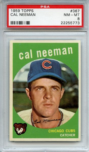1959 Topps 367 Cal Neeman PSA NM-MT 8