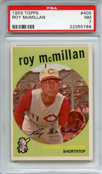 1959 Topps 405 Roy McMillan PSA NM 7