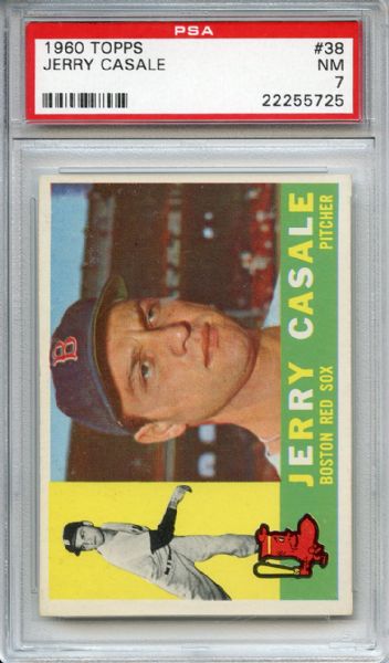 1960 Topps 38 Jerry Casale PSA NM 7