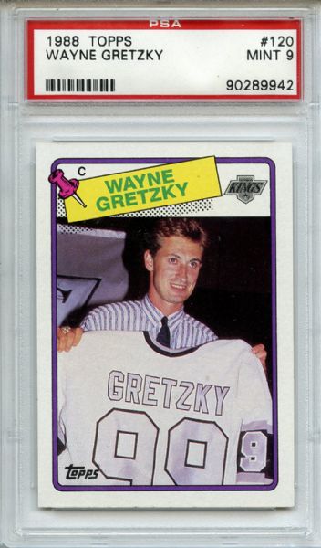 1988 Topps 120 Wayne Gretzky PSA MINT 9
