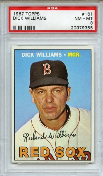 1967 Topps 161 Dick Williams PSA NM-MT 8