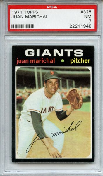 1971 Topps 325 Juan Marichal PSA NM 7