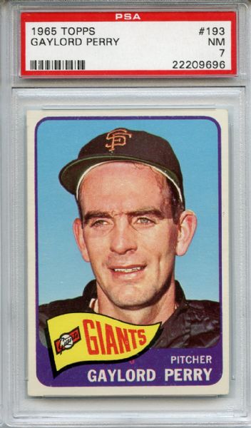 1965 Topps 193 Gaylord Perry PSA NM 7