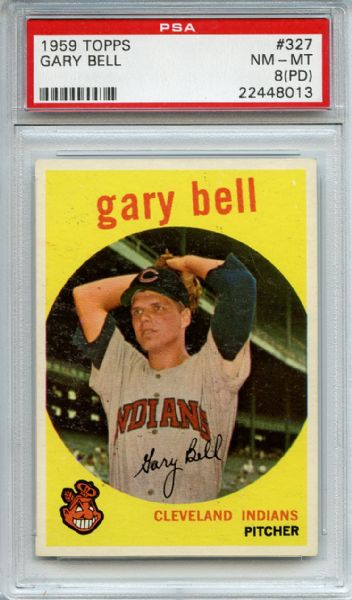 1959 Topps 327 Gary Bell PSA NM-MT 8 (PD)