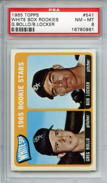 1965 Topps 541 Chicago White Sox Rookies PSA NM-MT 8
