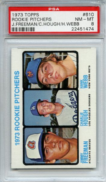 1973 Topps 610 Rookie Pitchers PSA NM-MT 8
