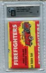 1954 Firefighters Unopened 1 Cent Wax Pack GAI NM 7
