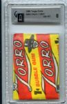 1958 Topps Zorro Unopened 1 Cent Wax Pack GAI NM-MT 8