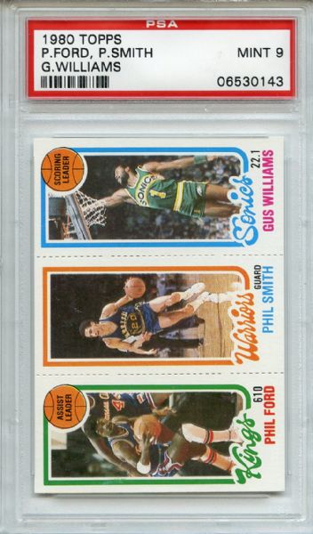 1980 Topps Ford Smith Williams PSA MINT 9