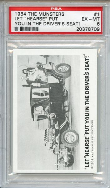 1964 The Munsters 1 Let Hearse Put You PSA EX-MT 6