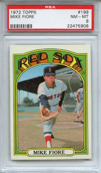 1972 Topps 199 Mike Fiore PSA NM-MT 8