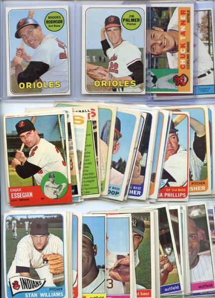 (100) 1960-1973 Topps Baseball Cards Avg VG-EX to EX w/Palmer & Brooks Robinson