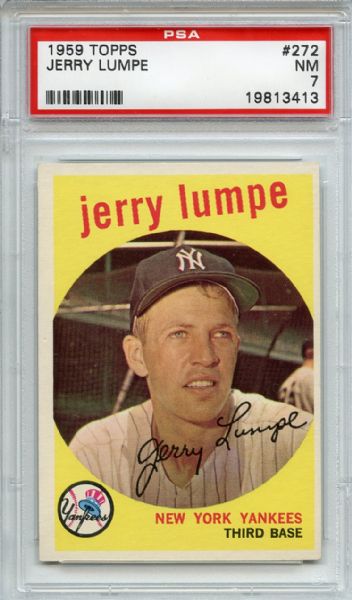 1959 Topps 272 Jerry Lumpe PSA NM 7