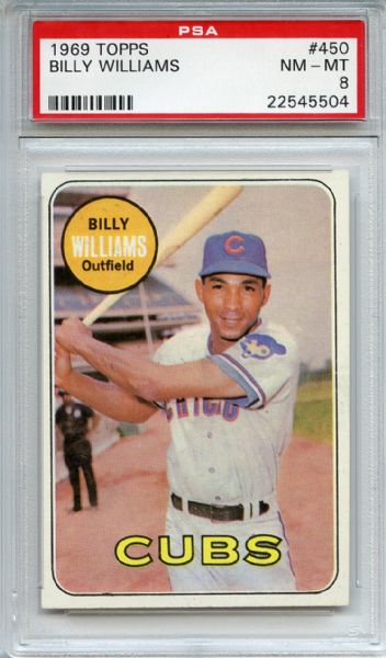 1969 Topps 450 Billy Williams PSA NM-MT 8