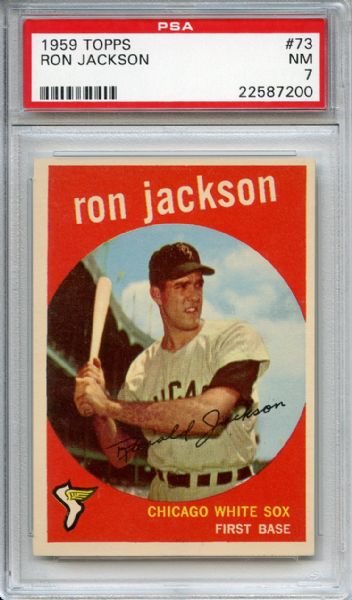 1959 Topps 73 Ron Jackson PSA NM 7