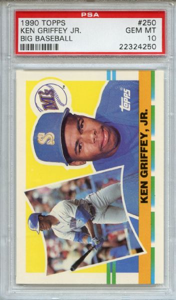 1990 Topps Big Baseball 250 Ken Griffey Jr PSA GEM MT 10