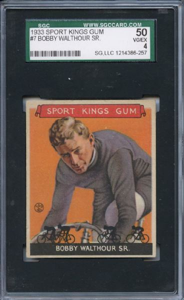 1933 Sport Kings 7 Bobby Walthour Sr SGC VG/EX 50 / 4