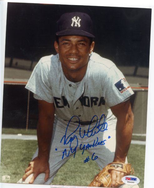 Roy White NY Yankees # 6  Signed 8 x 10 Photograph PSA/DNA w/COA