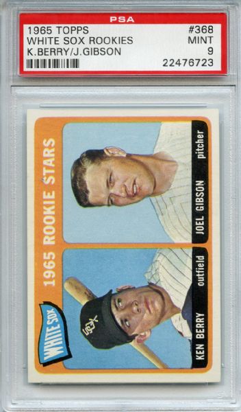 1965 Topps 368 Chicago White Sox Rookies PSA MINT 9
