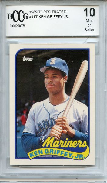 1989 Topps Traded 41T Ken Griffey Jr RC BCCG 10