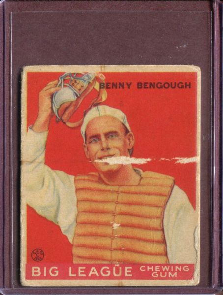 1933 Goudey 1 Benny Bengough RC POOR #D126017