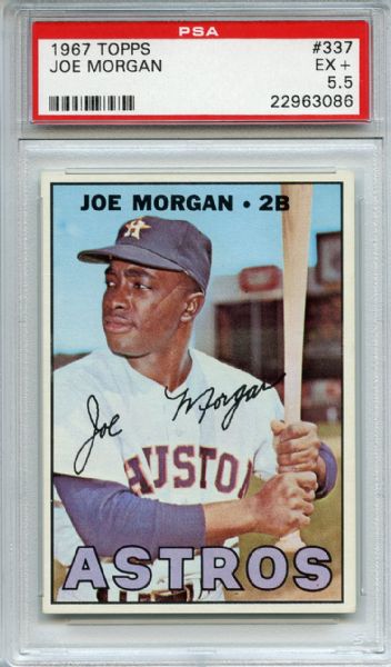 1967 Topps 337 Joe Morgan PSA EX+ 5.5