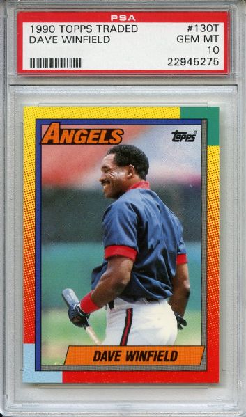 1990 Topps Traded 130T Dave Winfield PSA GEM MT 10