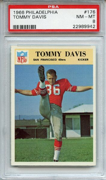 1966 Philadelphia 176 Tommy Davis PSA NM-MT 8