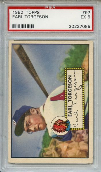 1952 Topps 97 Earl Torgeson PSA EX 5