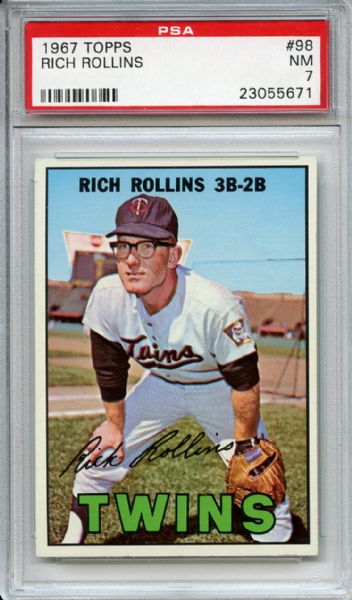 1967 Topps 98 Rich Rollins PSA NM 7