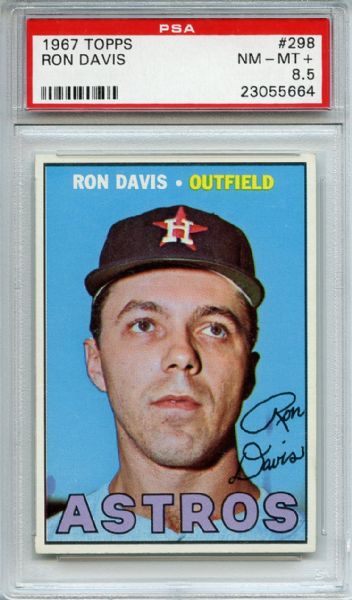 1967 Topps 298 Ron Davis PSA NM-MT+ 8.5