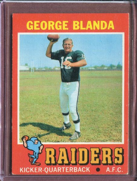1971 Topps 39 George Blanda VG-EX