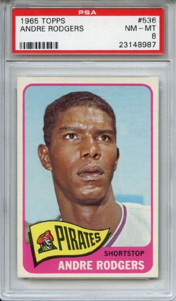 1965 Topps 536 Andre Rodgers PSA NM-MT 8