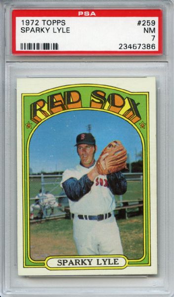 1972 Topps 259 Sparky Lyle PSA NM 7