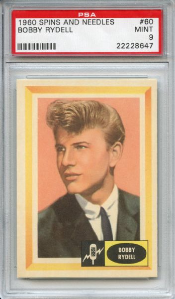 1960 Spins and Needles 60 Bobby Rydell PSA MINT 9