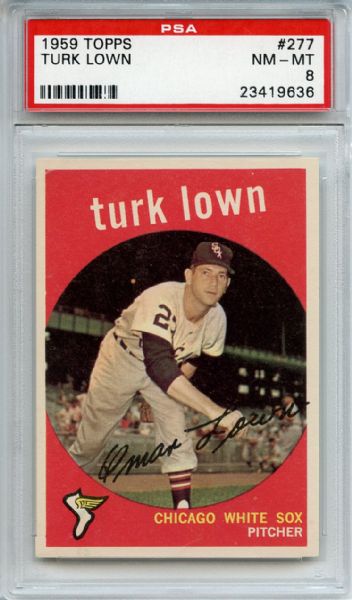 1959 Topps 277 Turk Lown PSA NM-MT 8