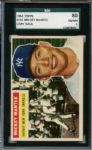 1956 Topps 135 Mickey Mantle Gray Back SGC EX/MT 80 / 6