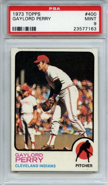 1973 Topps 400 Gaylord Perry PSA MINT 9