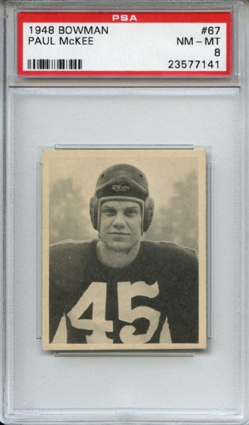 1948 Bowman 67 Paul McKee PSA NM-MT 8