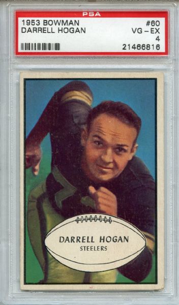 1953 Bowman 60 Darrell Hogan PSA VG-EX 4