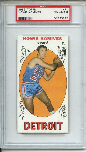 1969 Topps 71 Howie Komives PSA NM-MT 8